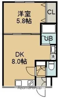 グロリアハイツ深堀【1階】の間取り
